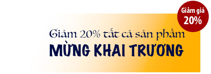 GIAM 20 PHANTRAM khai truong