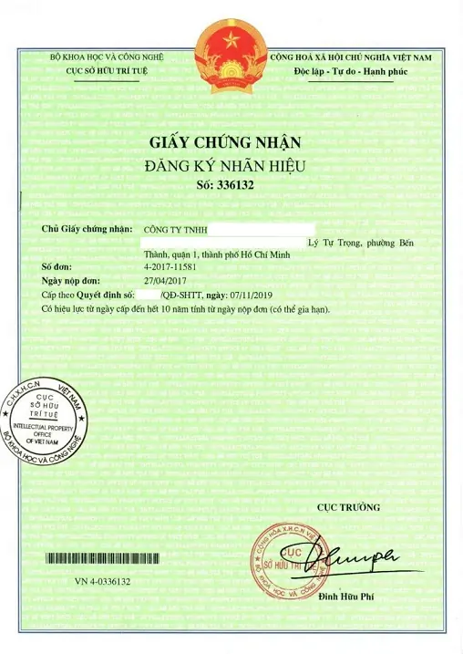 chung nhan nhan hieu doc quyen